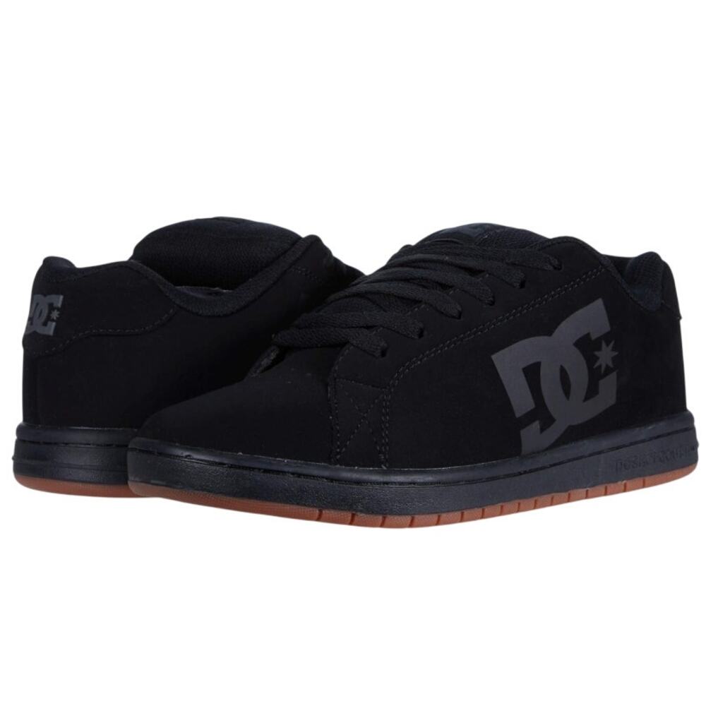 DC Mens Gaveler Low Top Skate Shoes Size 12.5 Black Casual Sneaker NWOB